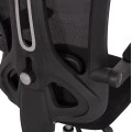 ΚΑΡΕΚΛΑ ΓΡΑΦΕΙΟΥ BARNET HM18258.01 ΜΑΥΡΟ MESH-ΜΑΥΡΟΣ ΣΚΕΛΕΤΟΣ NYLON 61x62x123Υ