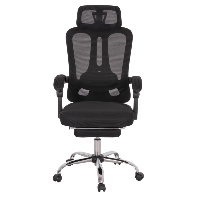 ΚΑΡΕΚΛΑ ΓΡΑΦΕΙΟΥ BARNET HM18258.01 ΜΑΥΡΟ MESH-ΜΑΥΡΟΣ ΣΚΕΛΕΤΟΣ NYLON 61x62x123Υ
