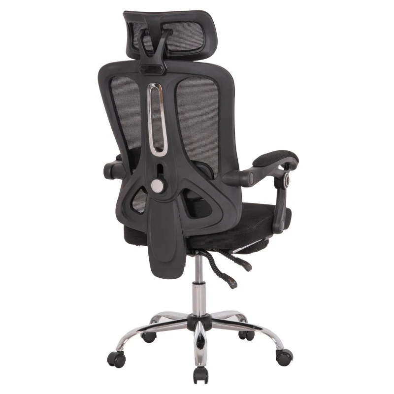 ΚΑΡΕΚΛΑ ΓΡΑΦΕΙΟΥ BARNET HM18258.01 ΜΑΥΡΟ MESH-ΜΑΥΡΟΣ ΣΚΕΛΕΤΟΣ NYLON 61x62x123Υ