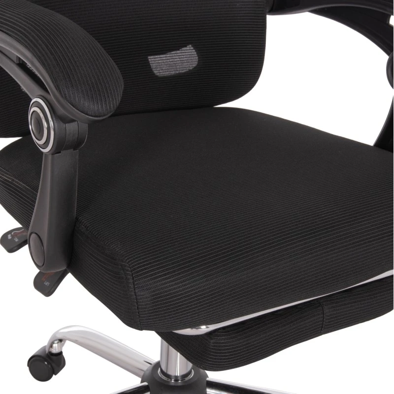 ΚΑΡΕΚΛΑ ΓΡΑΦΕΙΟΥ BARNET HM18258.01 ΜΑΥΡΟ MESH-ΜΑΥΡΟΣ ΣΚΕΛΕΤΟΣ NYLON 61x62x123Υ