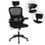 ΚΑΡΕΚΛΑ ΓΡΑΦΕΙΟΥ BASTON HM18236.01 ΜΑΥΡΟ MESH & PP ΣΚΕΛΕΤΟΣ 64x60x117-127Υεκ.