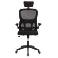 ΚΑΡΕΚΛΑ ΓΡΑΦΕΙΟΥ BASTON HM18236.01 ΜΑΥΡΟ MESH & PP ΣΚΕΛΕΤΟΣ 64x60x117-127Υεκ.