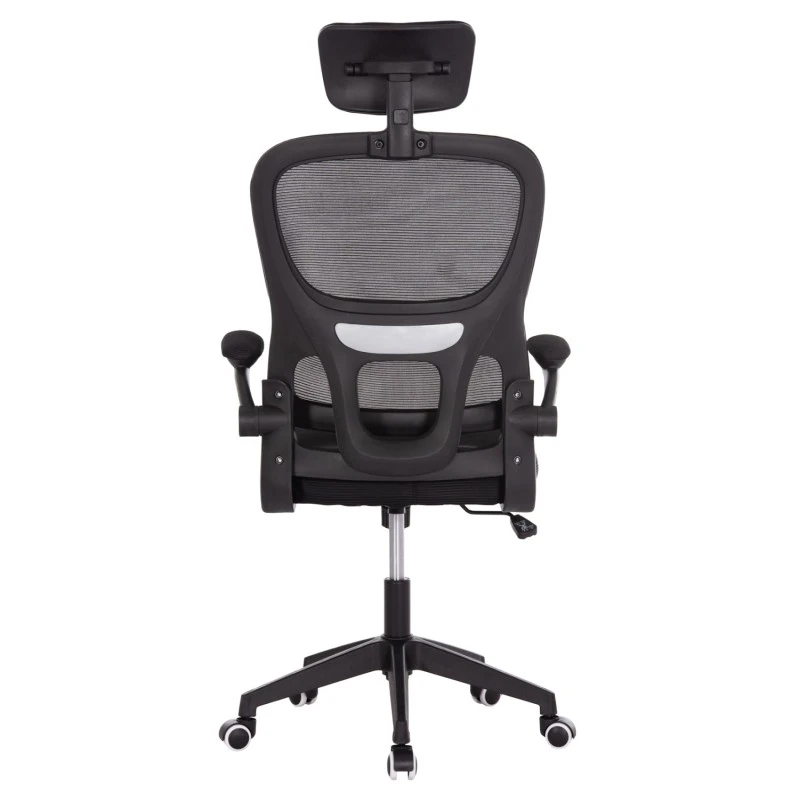 ΚΑΡΕΚΛΑ ΓΡΑΦΕΙΟΥ BASTON HM18236.01 ΜΑΥΡΟ MESH & PP ΣΚΕΛΕΤΟΣ 64x60x117-127Υεκ.