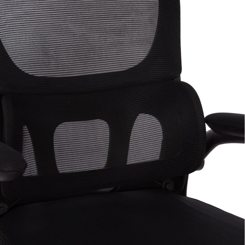 ΚΑΡΕΚΛΑ ΓΡΑΦΕΙΟΥ BASTON HM18236.01 ΜΑΥΡΟ MESH & PP ΣΚΕΛΕΤΟΣ 64x60x117-127Υεκ.