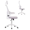 ΚΑΡΕΚΛΑ ΓΡΑΦΕΙΟΥ BASTON HM18236.03 ΓΚΡΙ MESH & ΛΕΥΚΟΣ PP ΣΚΕΛΕΤΟΣ 64x60x127Υεκ.