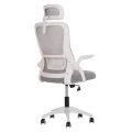 ΚΑΡΕΚΛΑ ΓΡΑΦΕΙΟΥ BLAZER HM1205.02 ΓΚΡΙ MESH-ΛΕΥΚΟΣ ΣΚΕΛΕΤΟΣ 60x58x110-130Υεκ.