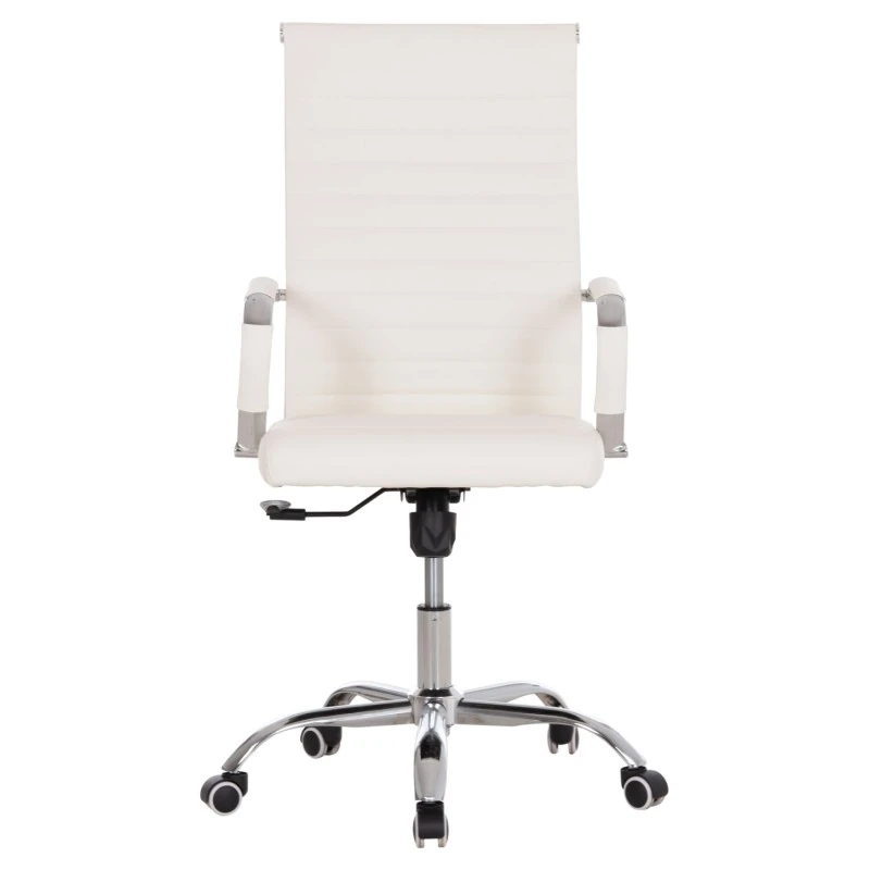 ΚΑΡΕΚΛΑ ΓΡΑΦΕΙΟΥ BOSS ΔΙΕΥΘΥΝΤΟΥ HM1059.32 ΛΕΥΚΟ PU ΠΟΔΙ ΧΡΩΜΙΟΥ 54x57x110Υεκ.