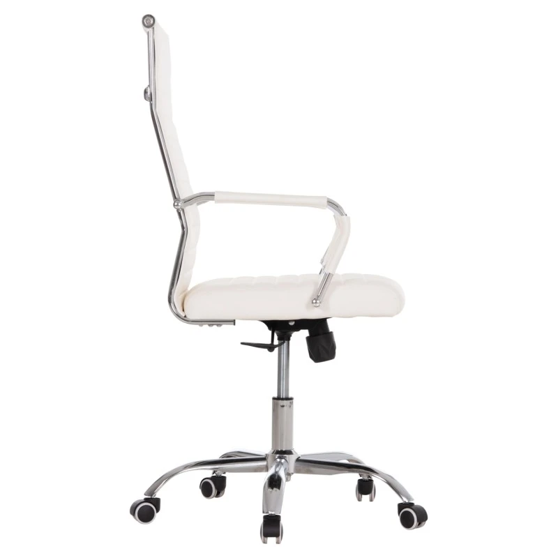 ΚΑΡΕΚΛΑ ΓΡΑΦΕΙΟΥ BOSS ΔΙΕΥΘΥΝΤΟΥ HM1059.32 ΛΕΥΚΟ PU ΠΟΔΙ ΧΡΩΜΙΟΥ 54x57x110Υεκ.