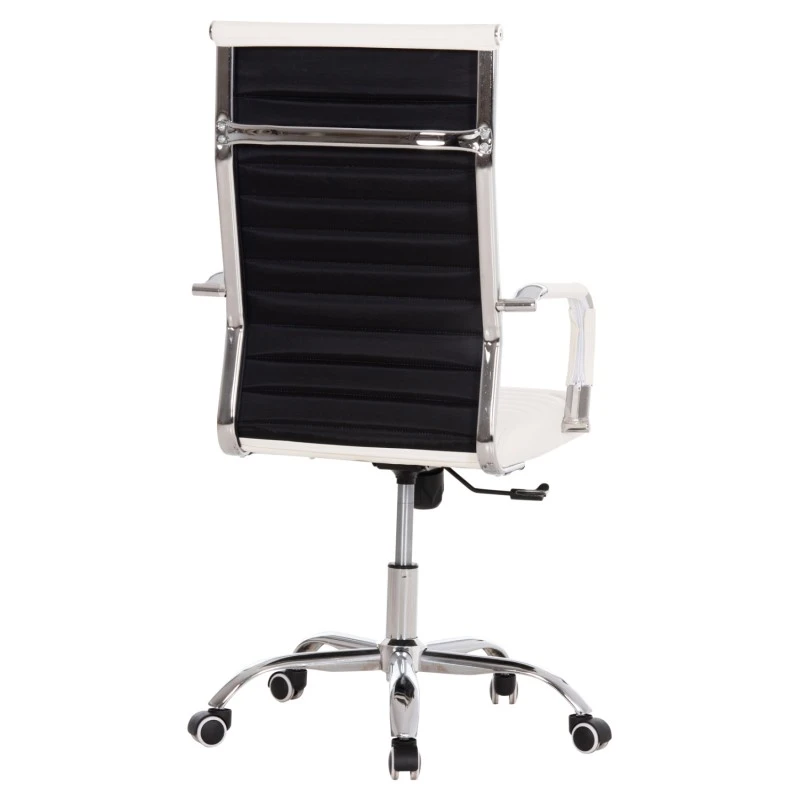 ΚΑΡΕΚΛΑ ΓΡΑΦΕΙΟΥ BOSS ΔΙΕΥΘΥΝΤΟΥ HM1059.32 ΛΕΥΚΟ PU ΠΟΔΙ ΧΡΩΜΙΟΥ 54x57x110Υεκ.