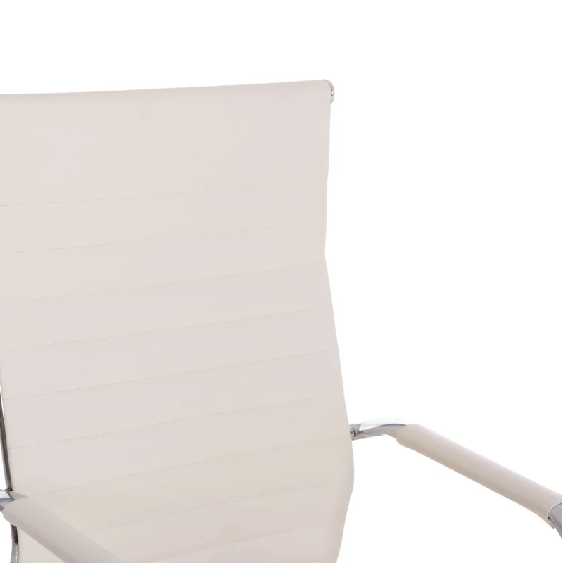 ΚΑΡΕΚΛΑ ΓΡΑΦΕΙΟΥ BOSS ΔΙΕΥΘΥΝΤΟΥ HM1059.32 ΛΕΥΚΟ PU ΠΟΔΙ ΧΡΩΜΙΟΥ 54x57x110Υεκ.