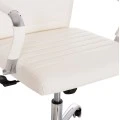 ΚΑΡΕΚΛΑ ΓΡΑΦΕΙΟΥ BOSS ΔΙΕΥΘΥΝΤΟΥ HM1059.32 ΛΕΥΚΟ PU ΠΟΔΙ ΧΡΩΜΙΟΥ 54x57x110Υεκ.