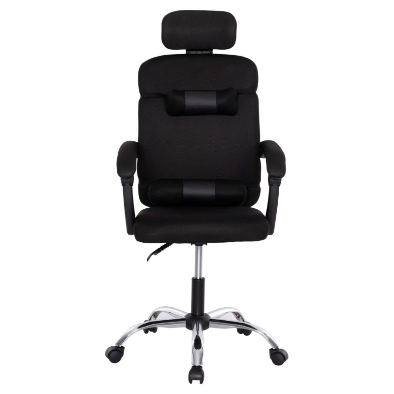 ΚΑΡΕΚΛΑ ΓΡΑΦΕΙΟΥ CRONER HM1196.01 ΜΑΥΡΟ MESH-ΜΕΤΑΛ.ΒΑΣΗ-NYLON ΣΚΕΛΕΤΟΣ 58x99x120Υεκ.