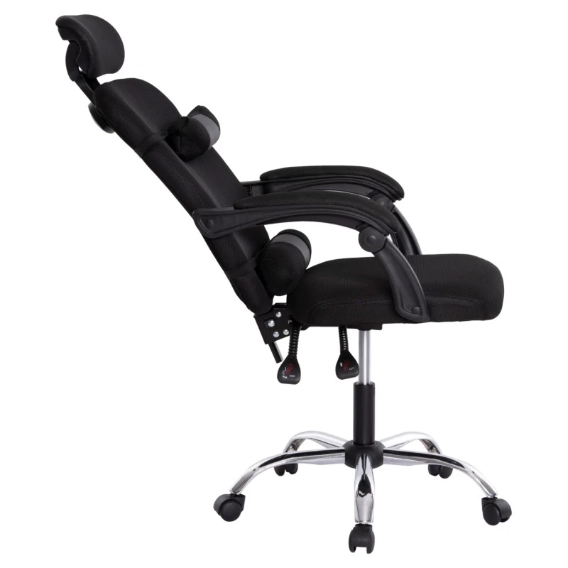 ΚΑΡΕΚΛΑ ΓΡΑΦΕΙΟΥ CRONER HM1196.01 ΜΑΥΡΟ MESH-ΜΕΤΑΛ.ΒΑΣΗ-NYLON ΣΚΕΛΕΤΟΣ 58x99x120Υεκ.