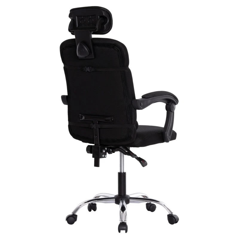 ΚΑΡΕΚΛΑ ΓΡΑΦΕΙΟΥ CRONER HM1196.01 ΜΑΥΡΟ MESH-ΜΕΤΑΛ.ΒΑΣΗ-NYLON ΣΚΕΛΕΤΟΣ 58x99x120Υεκ.