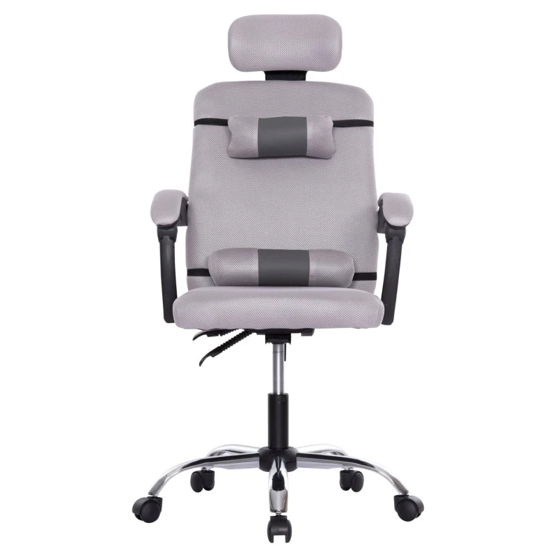 ΚΑΡΕΚΛΑ ΓΡΑΦΕΙΟΥ CRONER HM1196.02 ΓΚΡΙ MESH-ΜΕΤΑΛ.ΒΑΣΗ-NYLON ΣΚΕΛΕΤΟΣ 58x67x124Υεκ.