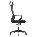 ΚΑΡΕΚΛΑ ΓΡΑΦΕΙΟΥ ELVAR HM1219.01 ΜΑΥΡO MESH--ΒΑΣΗ ΠΟΛΥΠΡΟΠΥΛΕΝΙΟΥ 63x56x125Υεκ