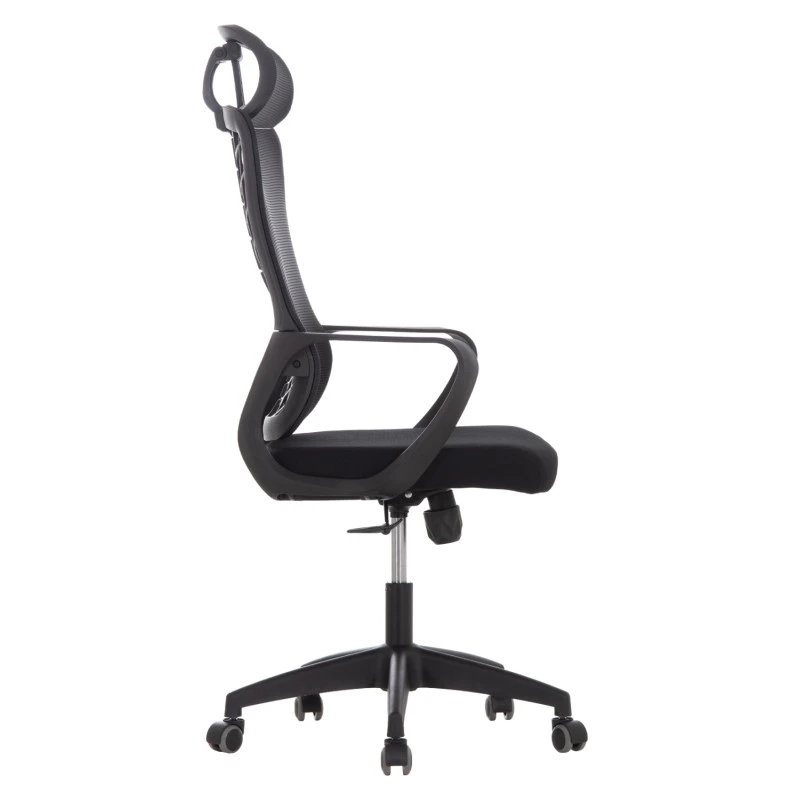 ΚΑΡΕΚΛΑ ΓΡΑΦΕΙΟΥ ELVAR HM1219.01 ΜΑΥΡO MESH--ΒΑΣΗ ΠΟΛΥΠΡΟΠΥΛΕΝΙΟΥ 63x56x125Υεκ
