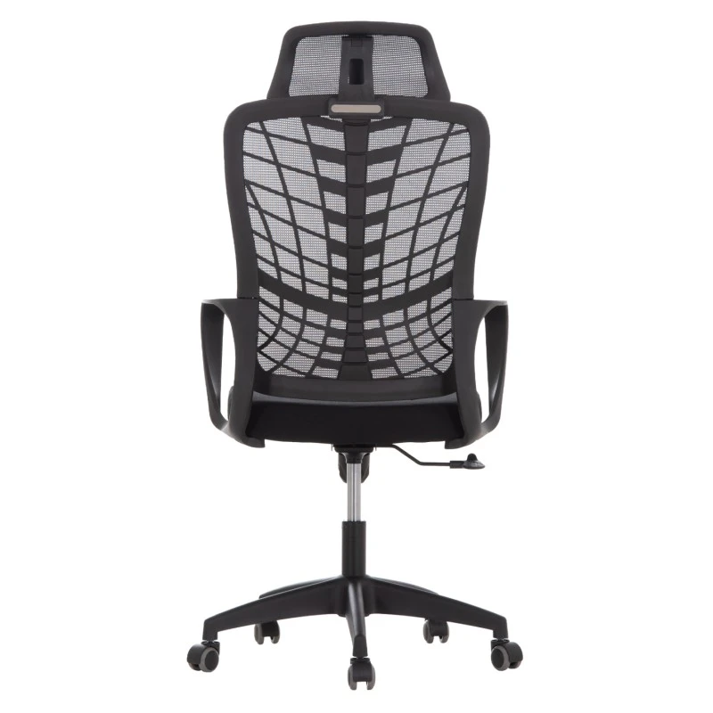 ΚΑΡΕΚΛΑ ΓΡΑΦΕΙΟΥ ELVAR HM1219.01 ΜΑΥΡO MESH--ΒΑΣΗ ΠΟΛΥΠΡΟΠΥΛΕΝΙΟΥ 63x56x125Υεκ