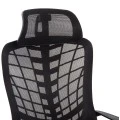 ΚΑΡΕΚΛΑ ΓΡΑΦΕΙΟΥ ELVAR HM1219.01 ΜΑΥΡO MESH--ΒΑΣΗ ΠΟΛΥΠΡΟΠΥΛΕΝΙΟΥ 63x56x125Υεκ