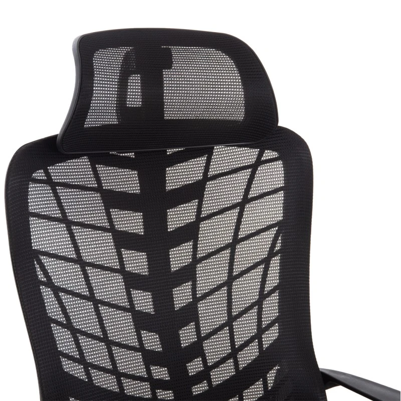 ΚΑΡΕΚΛΑ ΓΡΑΦΕΙΟΥ ELVAR HM1219.01 ΜΑΥΡO MESH--ΒΑΣΗ ΠΟΛΥΠΡΟΠΥΛΕΝΙΟΥ 63x56x125Υεκ