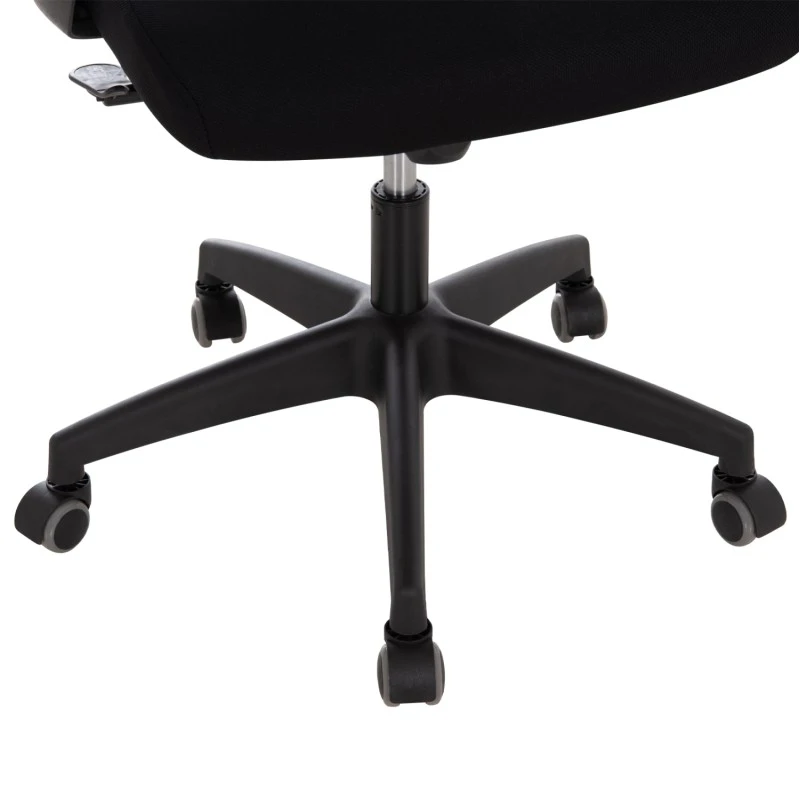 ΚΑΡΕΚΛΑ ΓΡΑΦΕΙΟΥ ELVAR HM1219.01 ΜΑΥΡO MESH--ΒΑΣΗ ΠΟΛΥΠΡΟΠΥΛΕΝΙΟΥ 63x56x125Υεκ