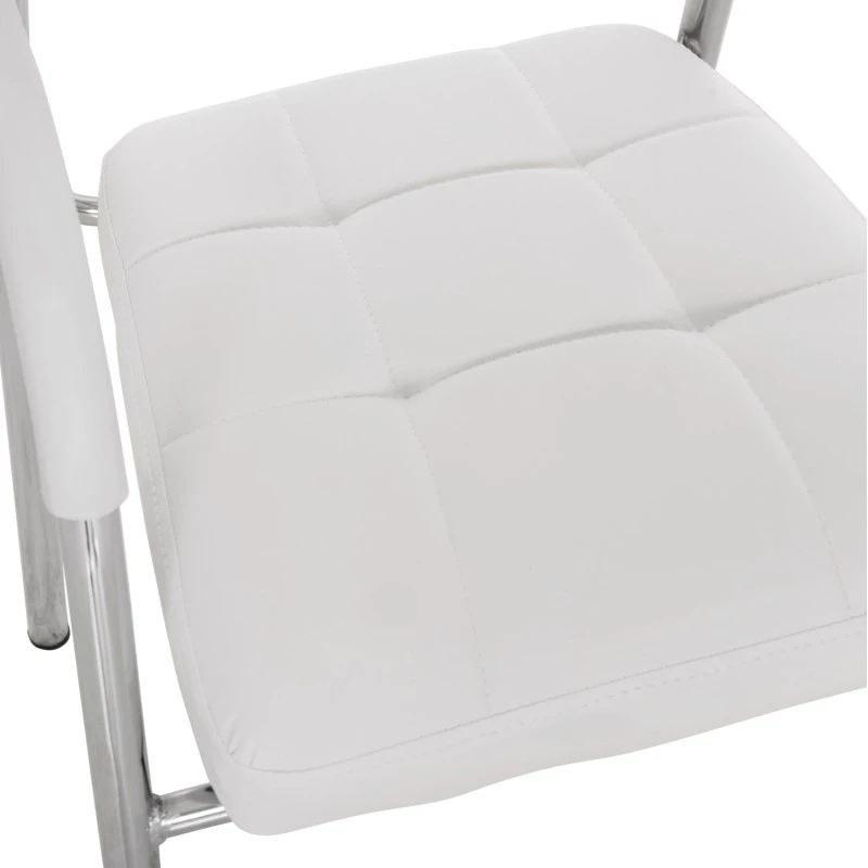 ΚΑΡΕΚΛΑ ΓΡΑΦΕΙΟΥ ΕΠΙΣΚΕΠΤΟΥ OBERON HM1018.02 ΑΣΠΡΟ PU 51x52x88Yεκ.