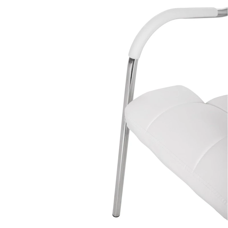 ΚΑΡΕΚΛΑ ΓΡΑΦΕΙΟΥ ΕΠΙΣΚΕΠΤΟΥ OBERON HM1018.02 ΑΣΠΡΟ PU 51x52x88Yεκ.