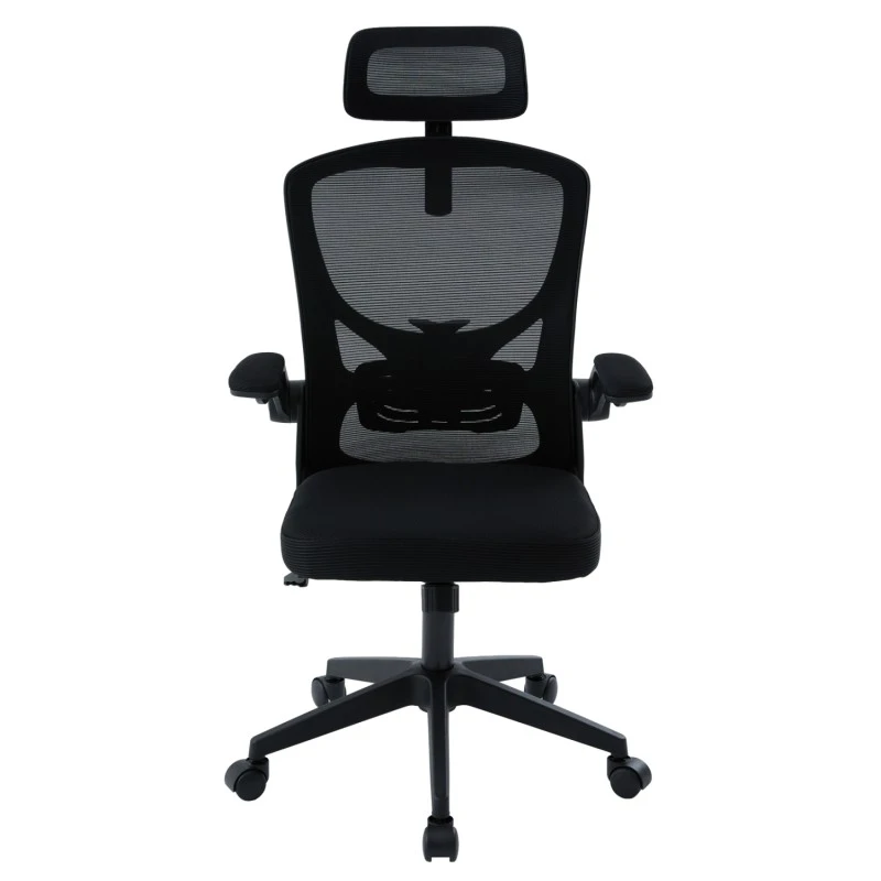 ΚΑΡΕΚΛΑ ΓΡΑΦΕΙΟΥ FLOATER HM1230.01 ΜΑΥΡO MESH & PP 62x62x115-125Υεκ