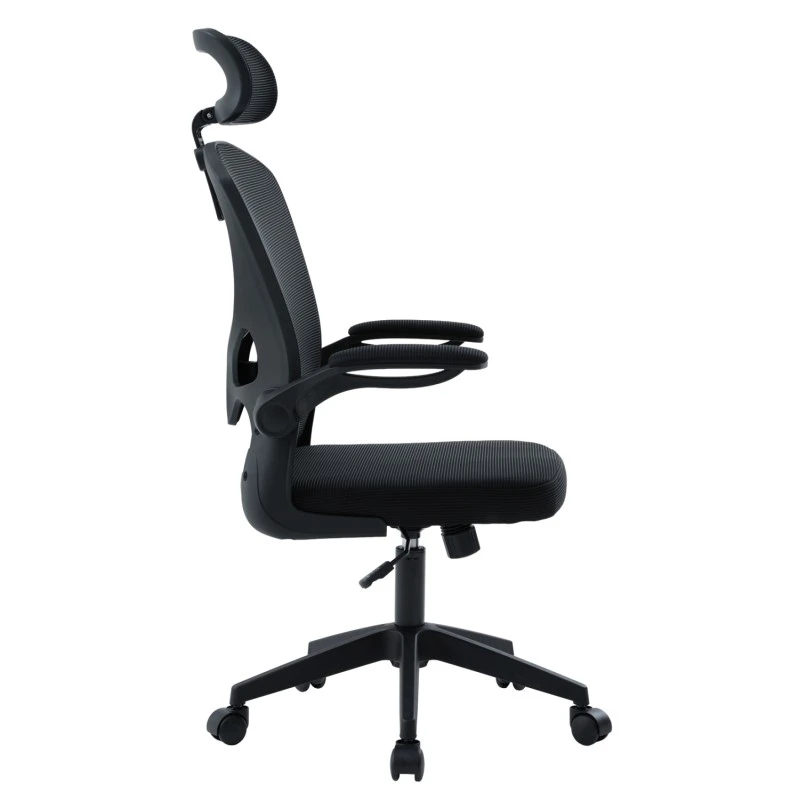 ΚΑΡΕΚΛΑ ΓΡΑΦΕΙΟΥ FLOATER HM1230.01 ΜΑΥΡO MESH & PP 62x62x115-125Υεκ