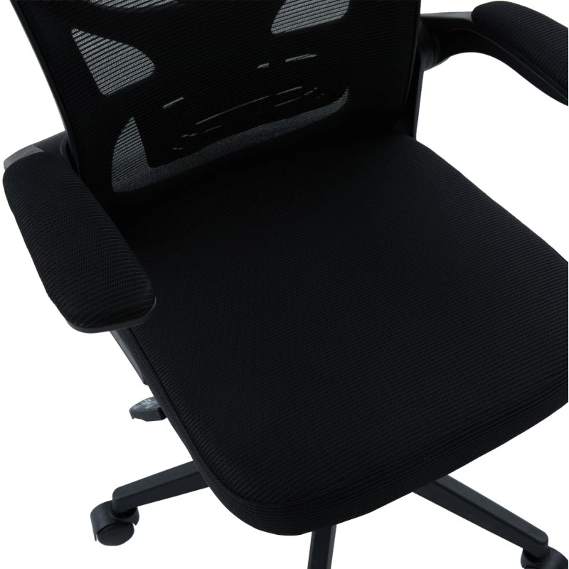 ΚΑΡΕΚΛΑ ΓΡΑΦΕΙΟΥ FLOATER HM1230.01 ΜΑΥΡO MESH & PP 62x62x115-125Υεκ