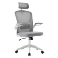 ΚΑΡΕΚΛΑ ΓΡΑΦΕΙΟΥ FLOATER HM1230.02 ΛΕΥΚΟ PP--ΑΝΟΙΧΤΟ ΓΚΡΙ MESH 62x62x115-125Υεκ