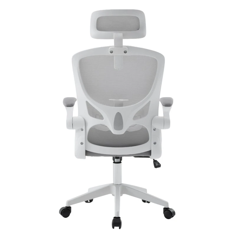 ΚΑΡΕΚΛΑ ΓΡΑΦΕΙΟΥ FLOATER HM1230.02 ΛΕΥΚΟ PP--ΑΝΟΙΧΤΟ ΓΚΡΙ MESH 62x62x115-125Υεκ