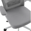 ΚΑΡΕΚΛΑ ΓΡΑΦΕΙΟΥ FLOATER HM1230.02 ΛΕΥΚΟ PP--ΑΝΟΙΧΤΟ ΓΚΡΙ MESH 62x62x115-125Υεκ