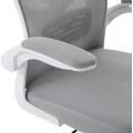 ΚΑΡΕΚΛΑ ΓΡΑΦΕΙΟΥ FLOATER HM1230.02 ΛΕΥΚΟ PP--ΑΝΟΙΧΤΟ ΓΚΡΙ MESH 62x62x115-125Υεκ
