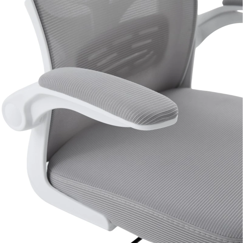 ΚΑΡΕΚΛΑ ΓΡΑΦΕΙΟΥ FLOATER HM1230.02 ΛΕΥΚΟ PP--ΑΝΟΙΧΤΟ ΓΚΡΙ MESH 62x62x115-125Υεκ