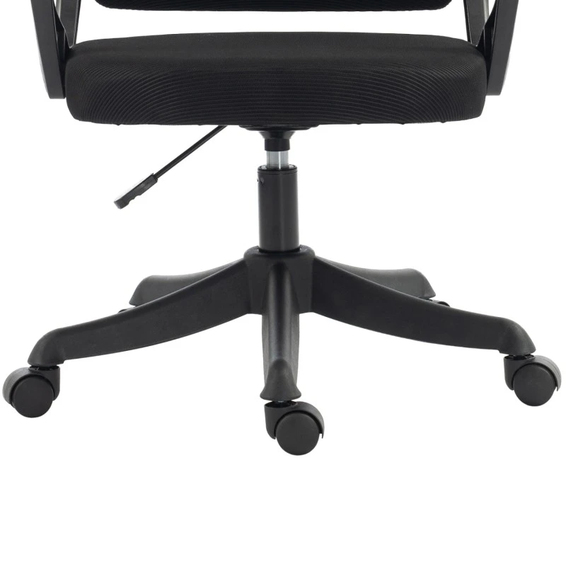 ΚΑΡΕΚΛΑ ΓΡΑΦΕΙΟΥ FRANTIC HM1224.01 ΜΑΥΡO MESH & ΠΟΛΥΠΡΟΠΥΛΕΝΙΟ 60x66x130Υεκ