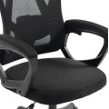 ΚΑΡΕΚΛΑ ΓΡΑΦΕΙΟΥ FRANTIC HM1224.01 ΜΑΥΡO MESH & ΠΟΛΥΠΡΟΠΥΛΕΝΙΟ 60x66x130Υεκ