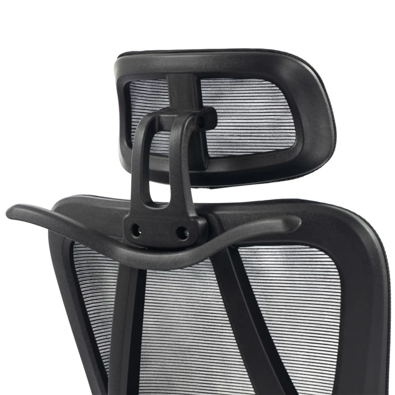 ΚΑΡΕΚΛΑ ΓΡΑΦΕΙΟΥ FRANTIC HM1224.01 ΜΑΥΡO MESH & ΠΟΛΥΠΡΟΠΥΛΕΝΙΟ 60x66x130Υεκ