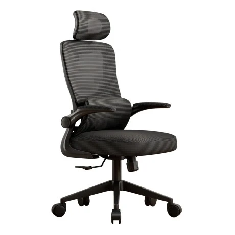 ΚΑΡΕΚΛΑ ΓΡΑΦΕΙΟΥ KESI HM1222.01 ΜΑΥΡO MESH & PP 61x62x125Υεκ.
