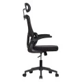 ΚΑΡΕΚΛΑ ΓΡΑΦΕΙΟΥ KESI HM1222.01 ΜΑΥΡO MESH & PP 61x62x125Υεκ.