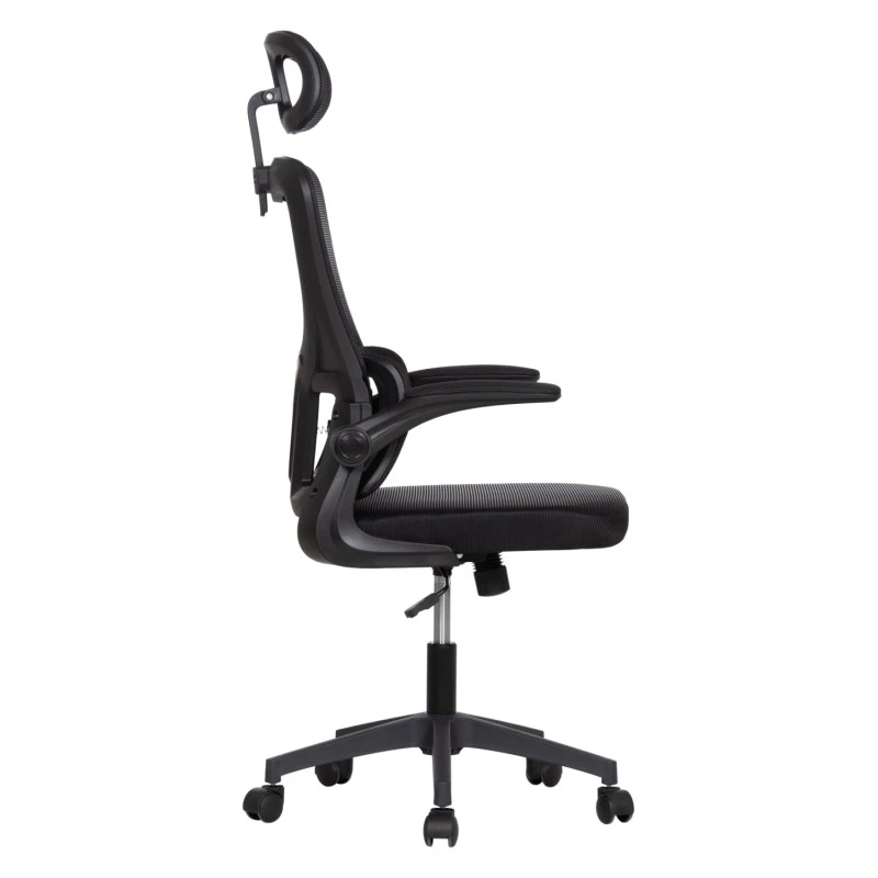 ΚΑΡΕΚΛΑ ΓΡΑΦΕΙΟΥ KESI HM1222.01 ΜΑΥΡO MESH & PP 61x62x125Υεκ.