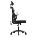 ΚΑΡΕΚΛΑ ΓΡΑΦΕΙΟΥ KESI HM1222.01 ΜΑΥΡO MESH & PP 61x62x125Υεκ.