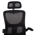 ΚΑΡΕΚΛΑ ΓΡΑΦΕΙΟΥ KESI HM1222.01 ΜΑΥΡO MESH & PP 61x62x125Υεκ.