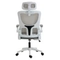 ΚΑΡΕΚΛΑ ΓΡΑΦΕΙΟΥ KESI HM1222.02 ΑΝΟΙΧΤΟ ΓΚΡΙ MESH--ΛΕΥΚΟ PP 52x50x122Υεκ.