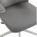 ΚΑΡΕΚΛΑ ΓΡΑΦΕΙΟΥ KESI HM1222.02 ΑΝΟΙΧΤΟ ΓΚΡΙ MESH--ΛΕΥΚΟ PP 52x50x122Υεκ.