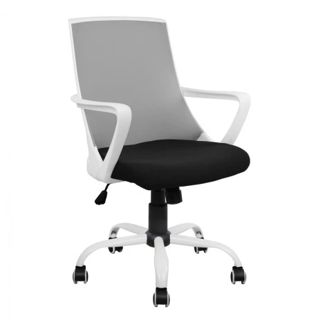 ΚΑΡΕΚΛΑ ΓΡΑΦΕΙΟΥ MALFOI HM1053.21 ΓΚΡΙ MESH & ΠΟΔΙ ΜΕΤΑΛΛΙΚΟ 58x59x103Υεκ