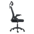 ΚΑΡΕΚΛΑ ΓΡΑΦΕΙΟΥ MATRON HM1226.01 ΜΑΥΡO PP & MESH ΥΦΑΣΜΑ 47x47x128Υεκ