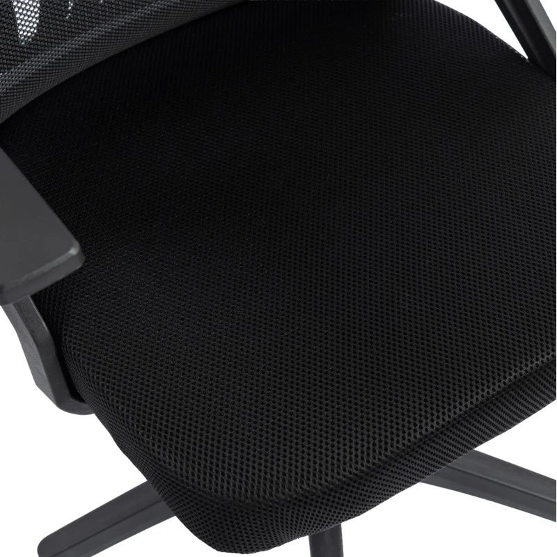 ΚΑΡΕΚΛΑ ΓΡΑΦΕΙΟΥ MATRON HM1226.01 ΜΑΥΡO PP & MESH ΥΦΑΣΜΑ 47x47x128Υεκ