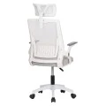 ΚΑΡΕΚΛΑ ΓΡΑΦΕΙΟΥ MATRON HM1226.02 ΛΕΥΚΟ PP--ΑΝΟΙΧΤΟ ΓΚΡΙ MESH 59x55x115Υεκ