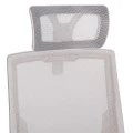 ΚΑΡΕΚΛΑ ΓΡΑΦΕΙΟΥ MATRON HM1226.02 ΛΕΥΚΟ PP--ΑΝΟΙΧΤΟ ΓΚΡΙ MESH 59x55x115Υεκ